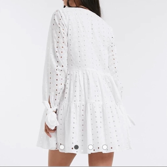 ASOS Design tired wrap mini dress - Picture 2 of 4